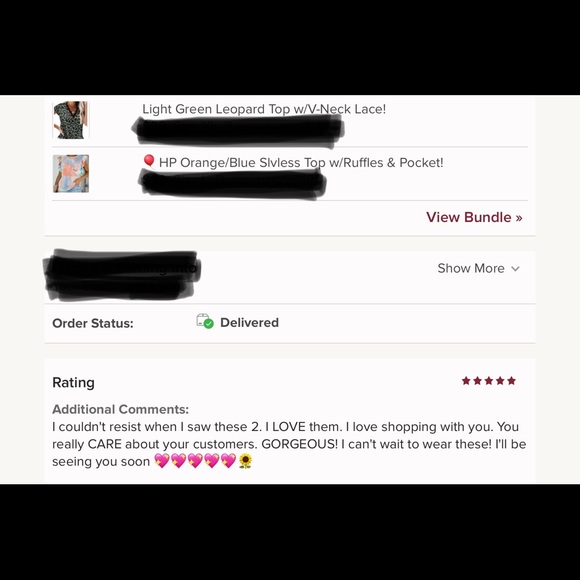 1 left! Orange/Blue Slvless Top w/Ruffles &Pocket! - Picture 6 of 6